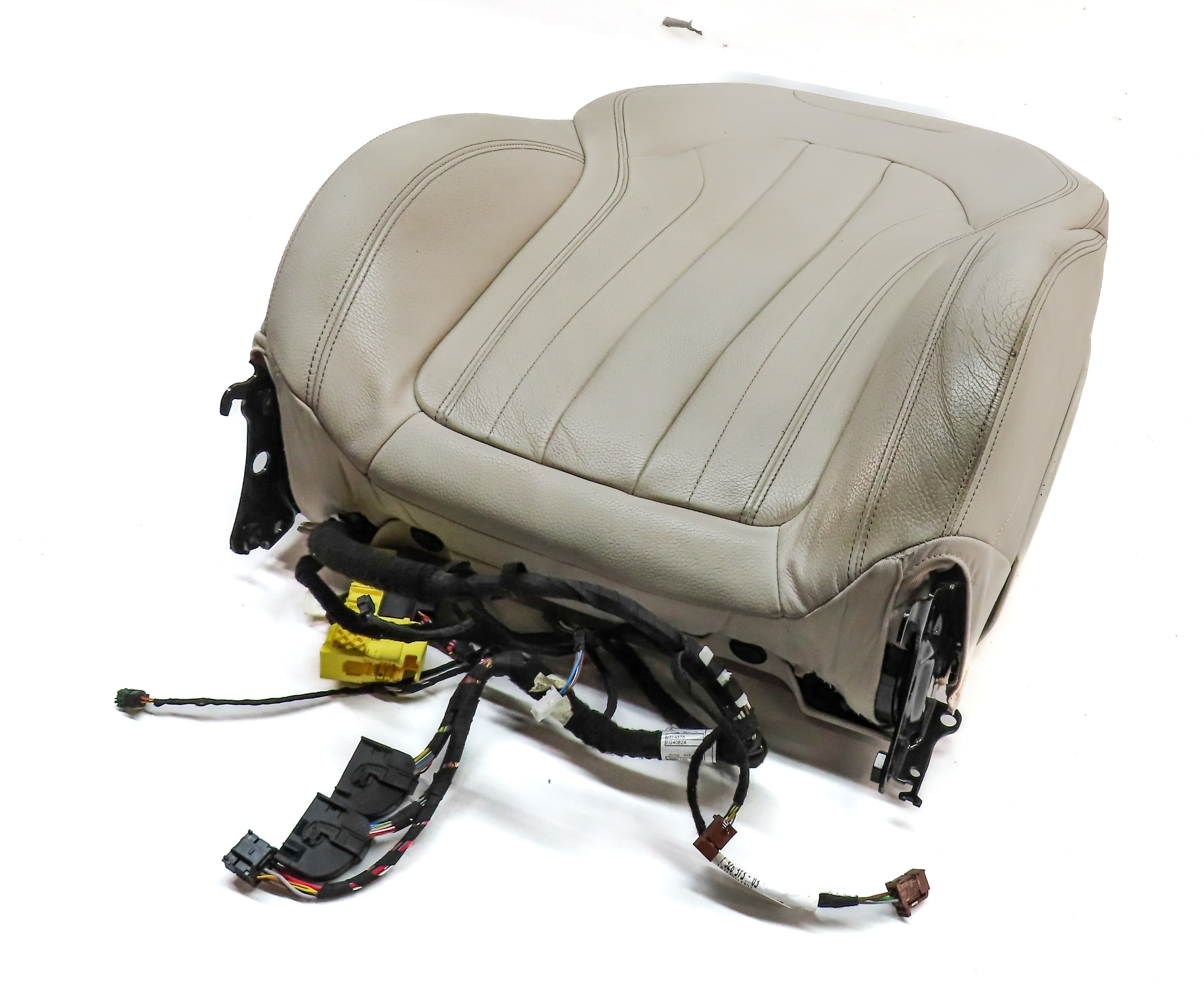 2015 BMW X5 (F15) FRONT LEFT UPPER MEMORY COMFORT HEATED SEAT BACK (Ivory White) — exact item pictured